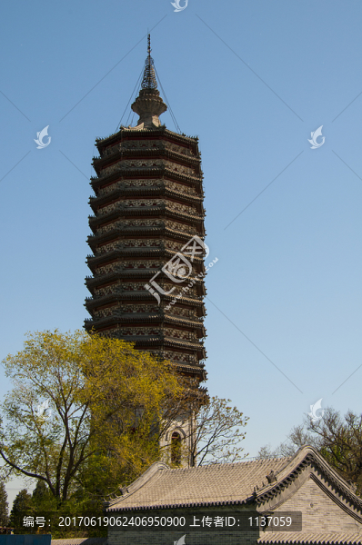 北京通州,佑勝教寺,燃燈塔