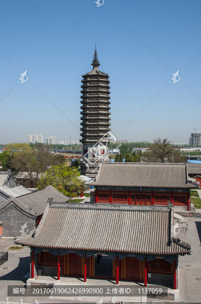 北京通州,佑勝教寺,燃燈塔
