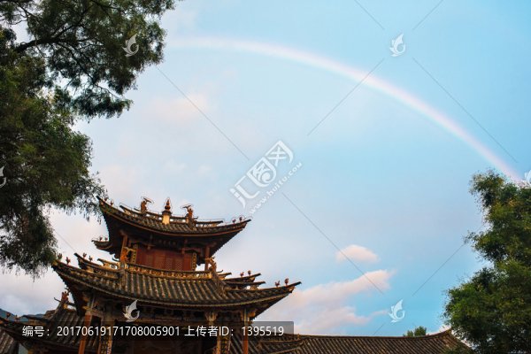 沙溪古戲臺的彩虹