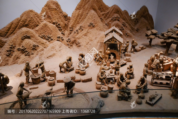 古人制陶?qǐng)鼍? title=