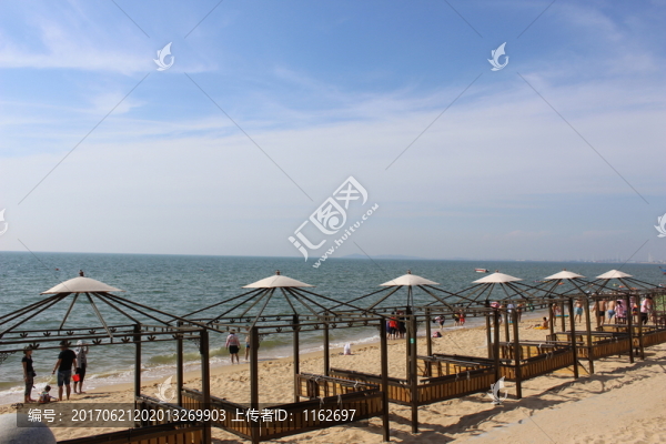 鲅魚圈,沙灘,海水,藍(lán)天
