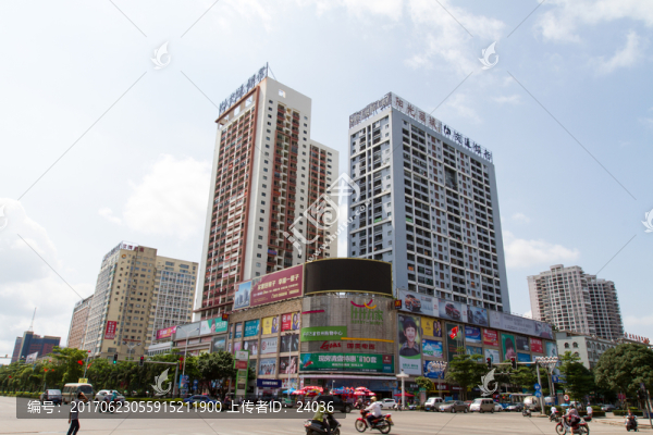 欽州城市風光,仟仟萬家,商圈