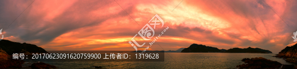 海島晚霞