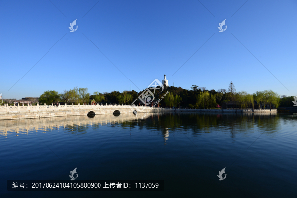 北京北海公園,白塔