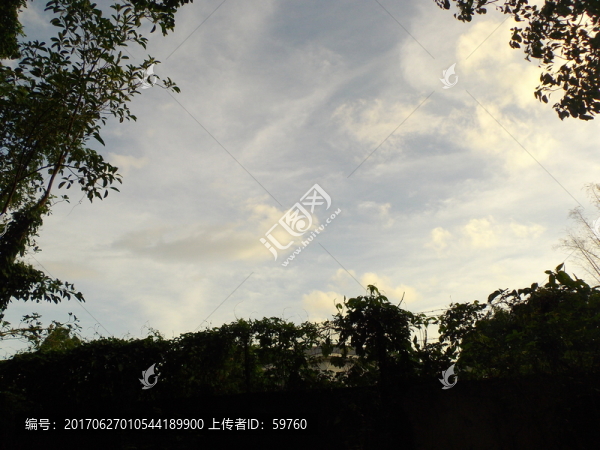 天空夕陽