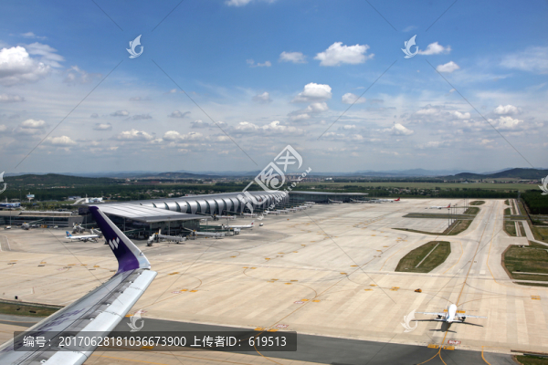 俯瞰,沈陽機場,全景