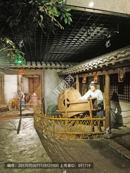 老上海生活場(chǎng)景,蠟像