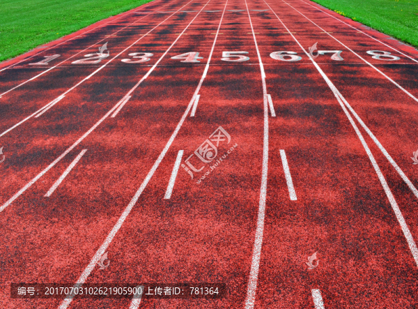 高清田徑賽道,無人