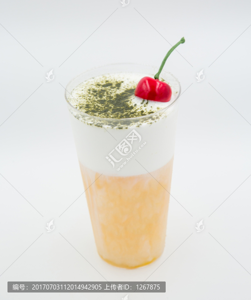 抹茶酸奶芒果飲料