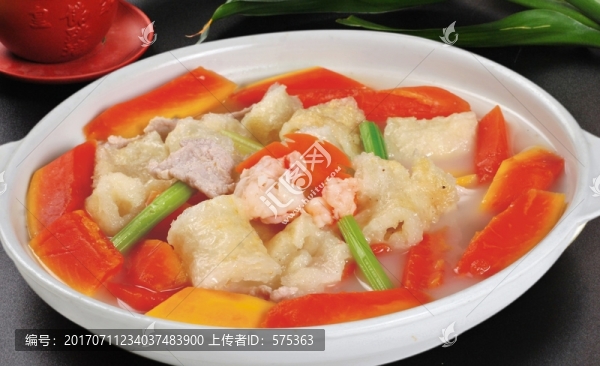 木瓜煮魚(yú)膘
