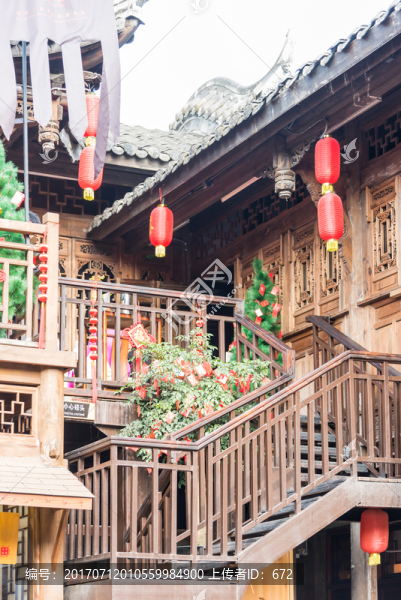 錦里古街街景三國