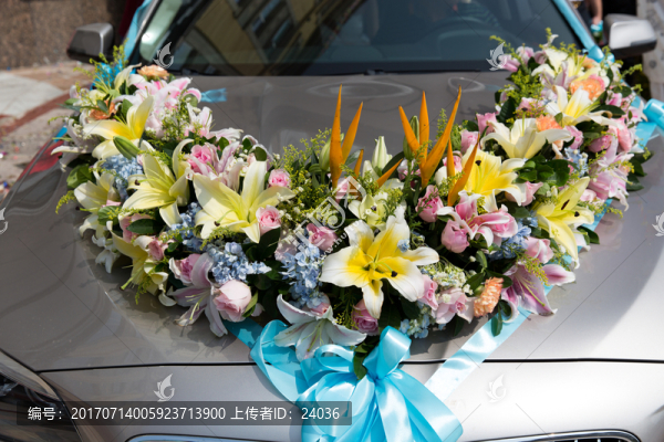 花車,鮮花花飾