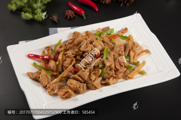 榨菜炒肥腸