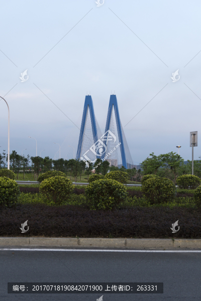 城市綠化河源迎客大橋