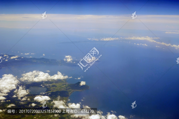 航拍海洋海島