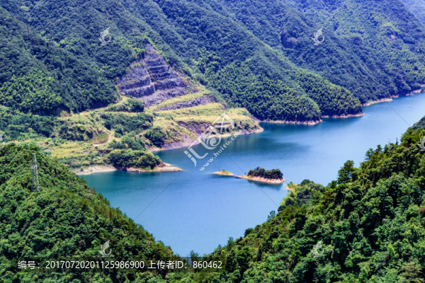 山谷碧藍(lán),周公宅水庫(kù)
