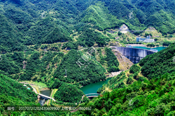四明風(fēng)光,水庫,水電,大山谷