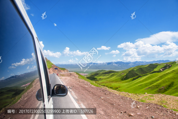 青藏公路路上