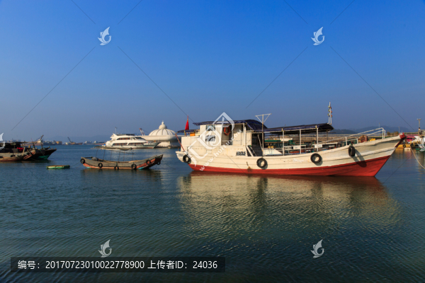 防城港西灣,漁船