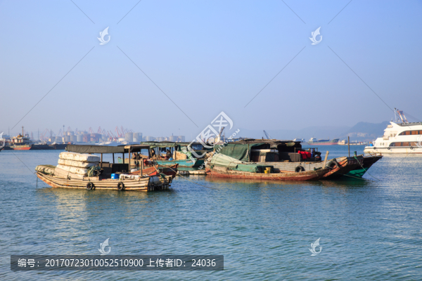 防城港西灣,漁船