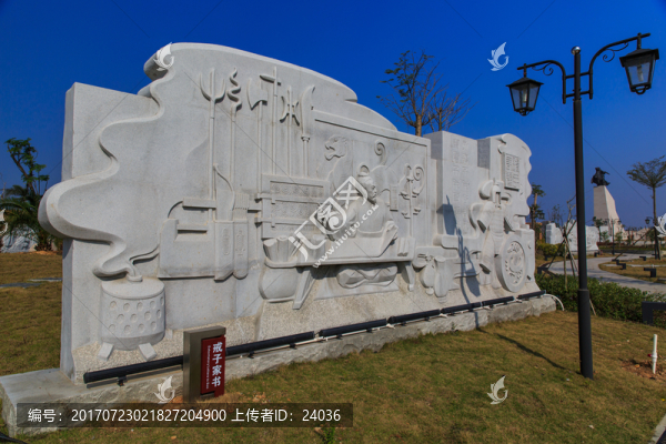 防城港伏波公園,雕像群