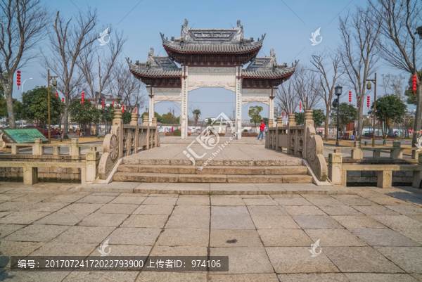 中國(guó)無錫蕩口古鎮(zhèn)風(fēng)光