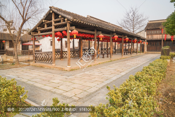 中國無錫蕩口古鎮(zhèn)風(fēng)光