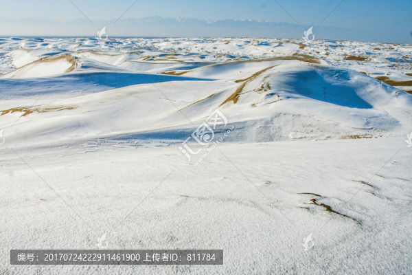 沙漠雪景