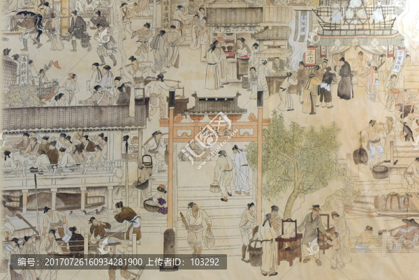 古代民間市集圖