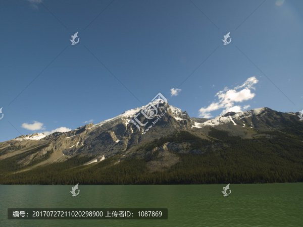 冰川,冰山,湖畔,河流,大山