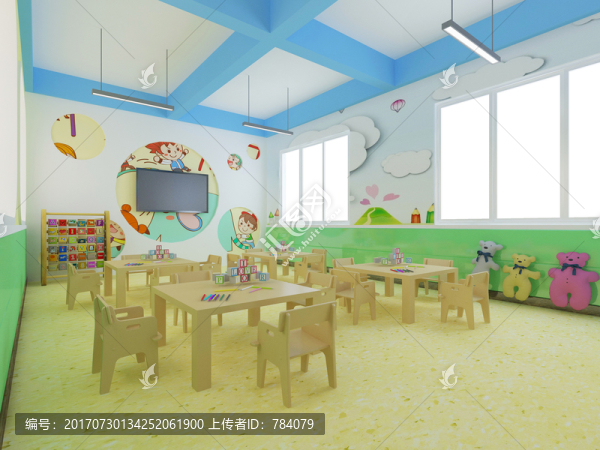 幼兒園教室效果圖