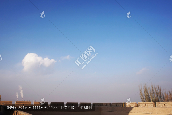 古長城,藍天白云