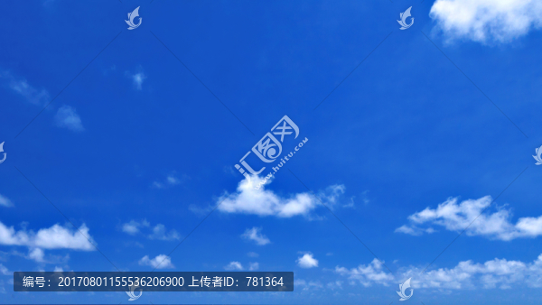 藍色天空,藍天背景素材