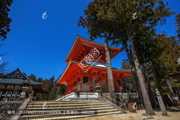 日本高野山壇上伽藍(lán)根本大塔景色