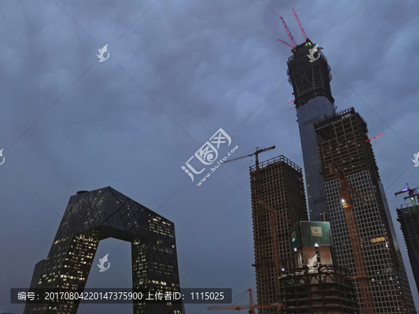 央視大樓和中國尊