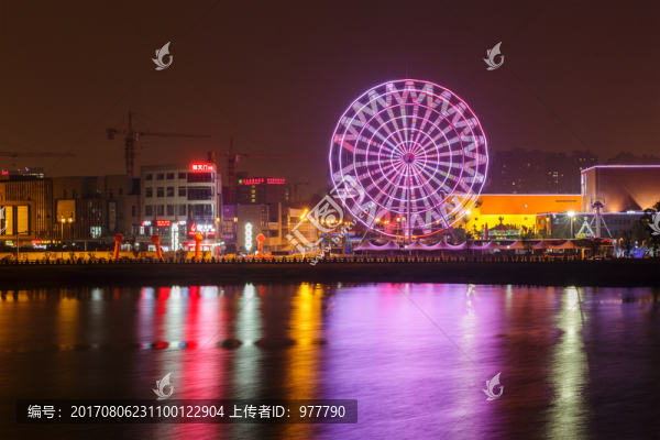 木瀆古鎮(zhèn)壽桃湖夜景