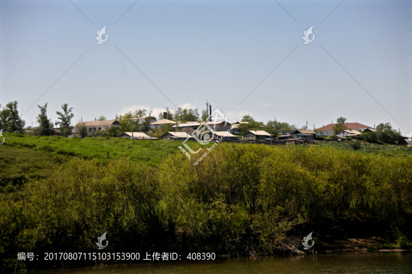 呼倫貝爾額爾古納黑山頭民居