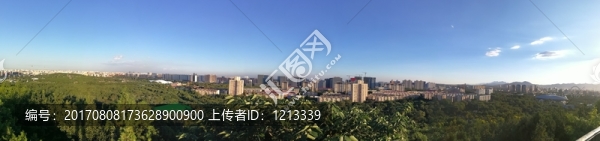 城市景觀,落日,全景