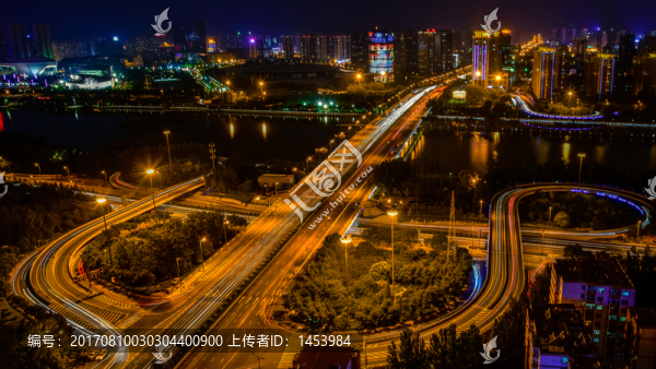 太原長風街夜景