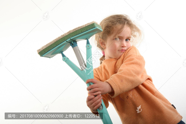 清潔的女孩