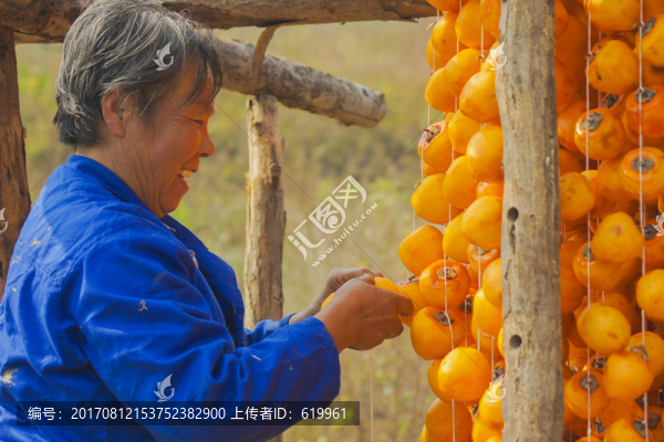 掛柿子