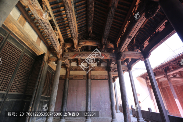 呈坎村,廊橋,徽州民居,堂屋