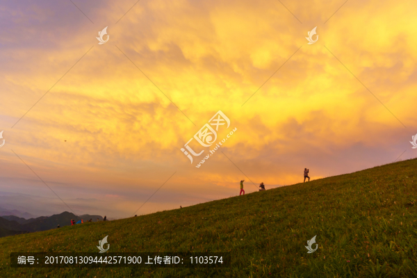 海坨山日落晚霞,（58）