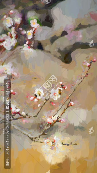 杏花裝飾畫