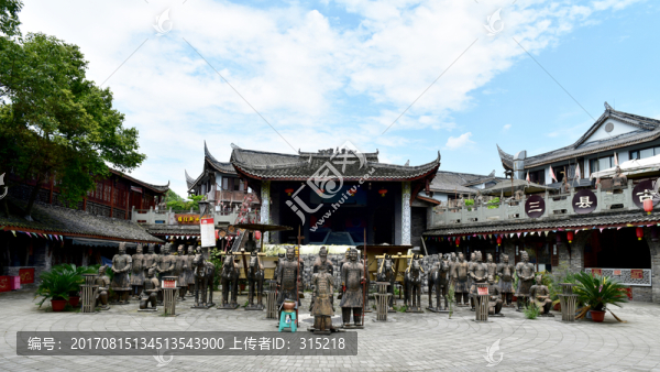 黃龍溪古鎮(zhèn),兵馬俑
