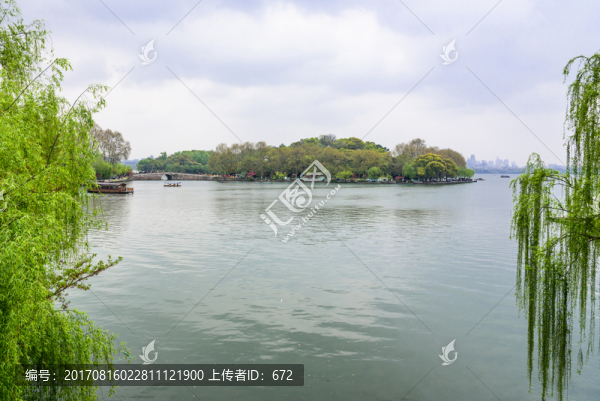 西湖晨景