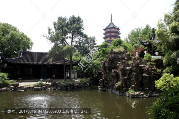 蘇州報(bào)恩寺古典園林一角