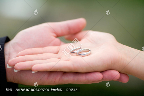 展示結(jié)婚戒指