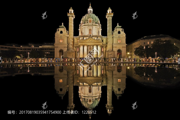 karlskirche維也納封建beleuchtung4a