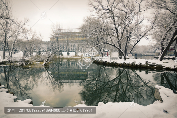 風(fēng)景畫,雪景公園